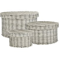 Mica Decorations - Aufbewarungsbox Liam recyceltes Polyester ø 44 x 26 cm grau Aufbewahrungskorb Mica Decorations - Aufbewarungsbox Liam recyceltes Polyester ø 44 x 26 cm grau Aufbewahrungskorb von MICA DECORATIONS