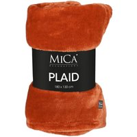 Mica Decorations Fleecedecke Famke 130 x 180 cm terra von MICA DECORATIONS
