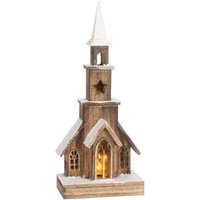 Mica Decorations LED Dekofigur Holz Kirche 48 cm Mica Decorations LED Dekofigur Holz Kirche 48 cm von MICA DECORATIONS