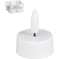 Mica Decorations LED Teelicht weiß Ø 4 x 5 cm warmweiß - 4 Stk. Mica Decorations LED Teelicht weiß Ø 4 x 5 cm warmweiß - 4 Stk. von MICA DECORATIONS