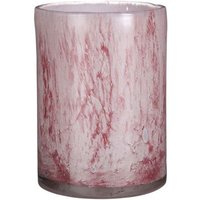 Mica Decorations - Mica Glas Vase Estelle zylinder hellrosa, 23 x 17 cm Deko-Accessoires von MICA DECORATIONS