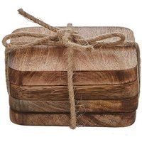 Mica Decorations - Satz 4uni. Mangoholz Untersetzer Modell duko Mica Decorations - Satz 4uni. Mangoholz Untersetzer Modell duko von MICA DECORATIONS