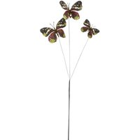 Mica Decorations - Zweige mit Schmetterlingen 2 x 60 x 8 cm rot Ast, Stängel & Zweig von MICA DECORATIONS