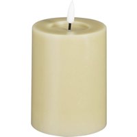 Mica Deko Kerze 10 x 7,5 cm taupe von MICA DECORATIONS