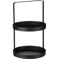 Mica Etagere schwarz Ø 25 x 41 cm Servierplatte Mica Etagere schwarz Ø 25 x 41 cm Servierplatte von MICA DECORATIONS