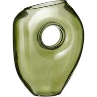 Mica Vase Jay Glas grün 22,5 cm Vase von MICA DECORATIONS