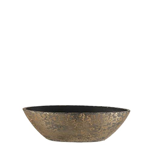 MICA Decorations Clemente Blumentopf - L48 x B19 x H15 cm - Terrakotta - Kupfer von MICA Decorations