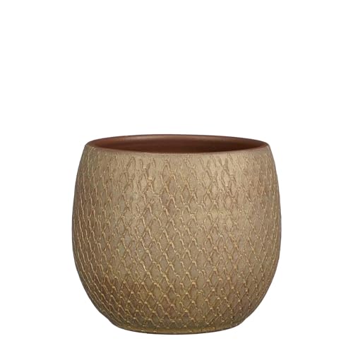 Mica Decorations Blumentopf Madeira - 23x23x23 cm - Terrakotta - Taupe von MICA Decorations