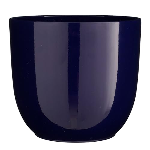 MICA Decorations Tusca Blumentopf - 31x31x28.5 cm - Keramik - Dunkelblau von MICA Decorations