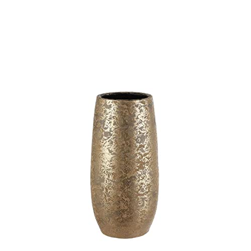 Mica Decorations Clemente Vase rund gold - 35 x Ø 17 cm von MICA Decorations