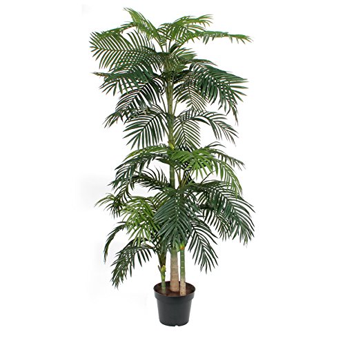 Mica decorations Areca Palme Kunstpflanze, Polyester, grün, H. 240 cm D. 130 cm von MICA Decorations