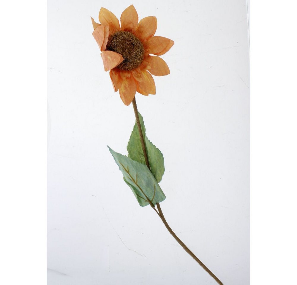 Kunstblume Blumenstecker - orange/grün - ca. 48 cm, MICA von MICA