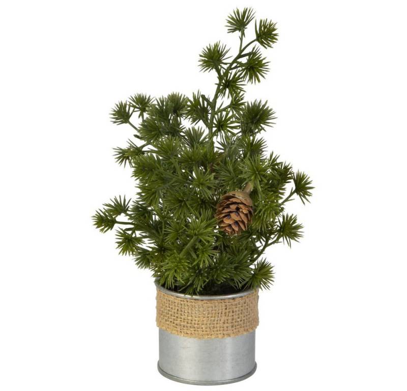Kunstblume Mini Tannenbaum im Zinktopf - ca. 23 cm, MICA Kunstblume Mini Tannenbaum im Zinktopf - ca. 23 cm, MICA von MICA