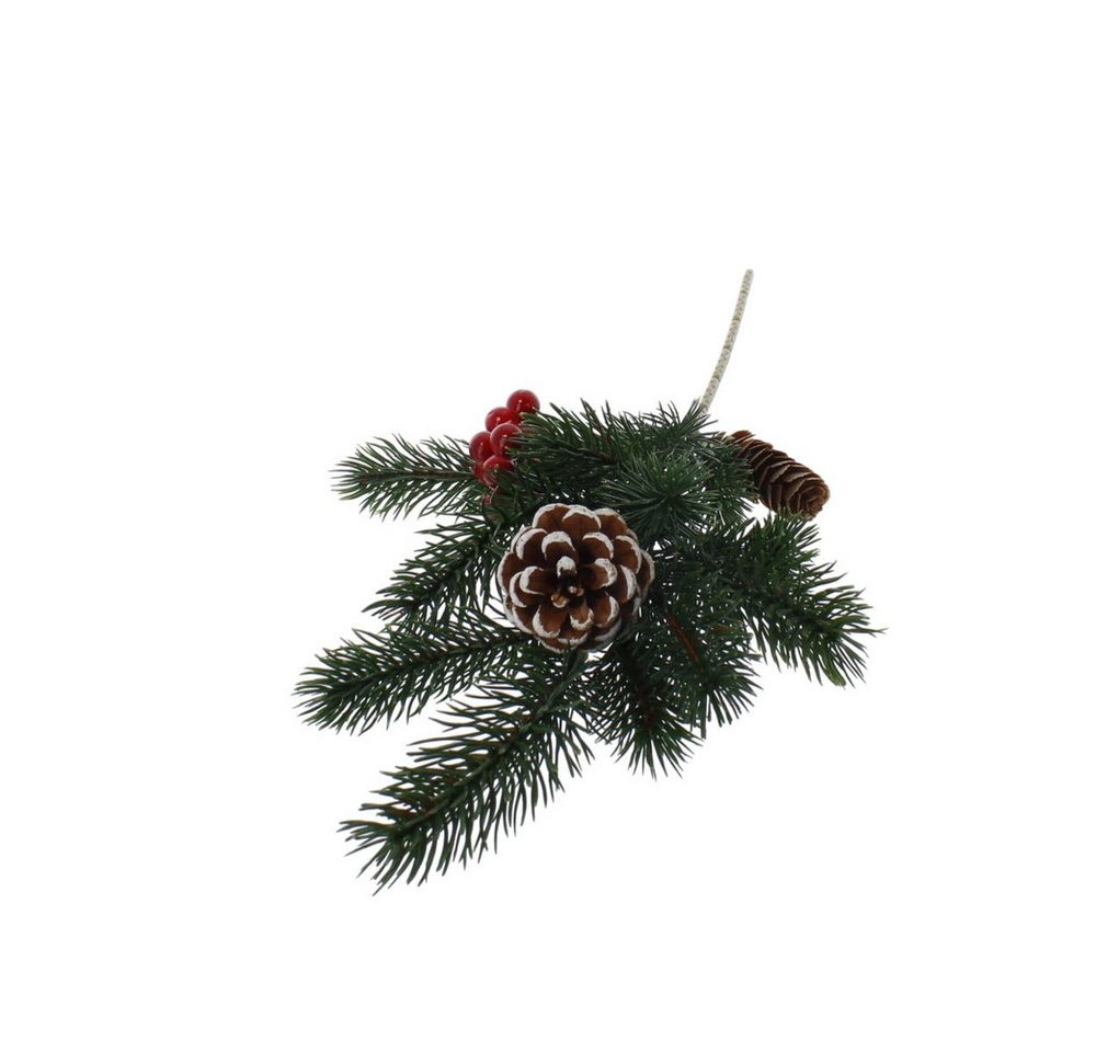 Kunstblume Zweig mit Zapfen - ca. 36 cm - 1 Stück, MICA von MICA