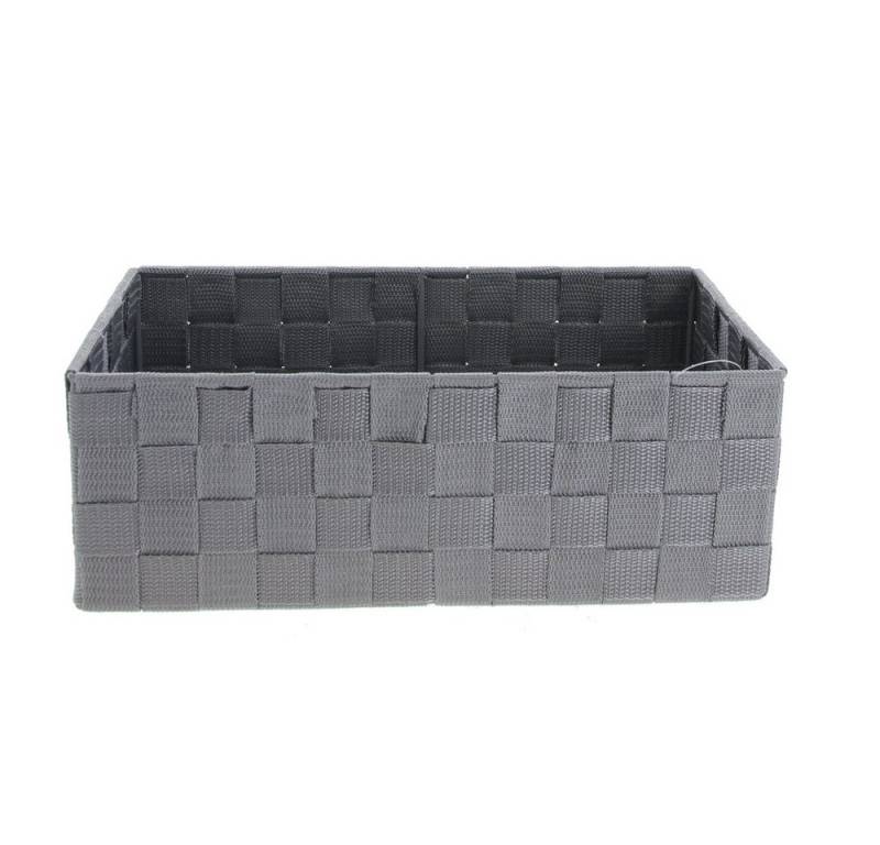 MICA Aufbewahrungsbox Aufbewahrungsbox grau - aus Textil - ca. 31 x 16 x 11 cm von MICA
