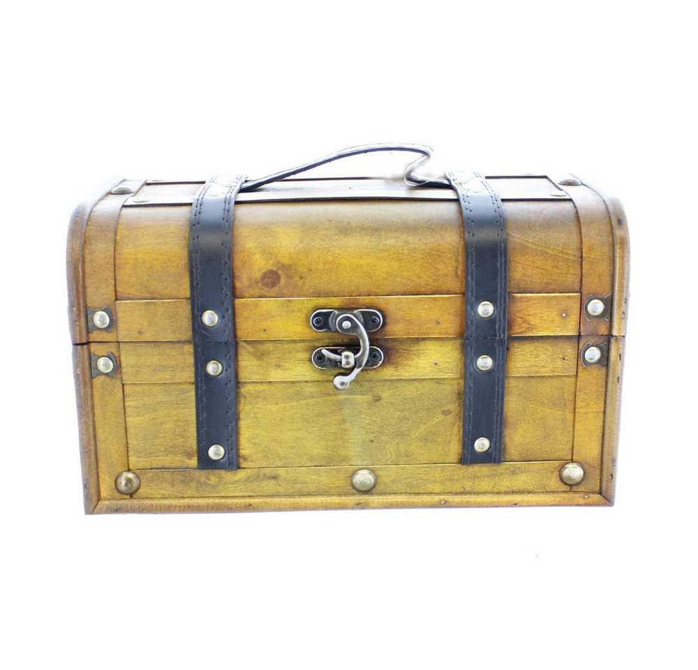 MICA Aufbewahrungsbox Truhe - XS - braun/schwarz - aus Holz - ca. 17 x 10 x 10 cm MICA Aufbewahrungsbox Truhe - XS - braun/schwarz - aus Holz - ca. 17 x 10 x 10 cm von MICA