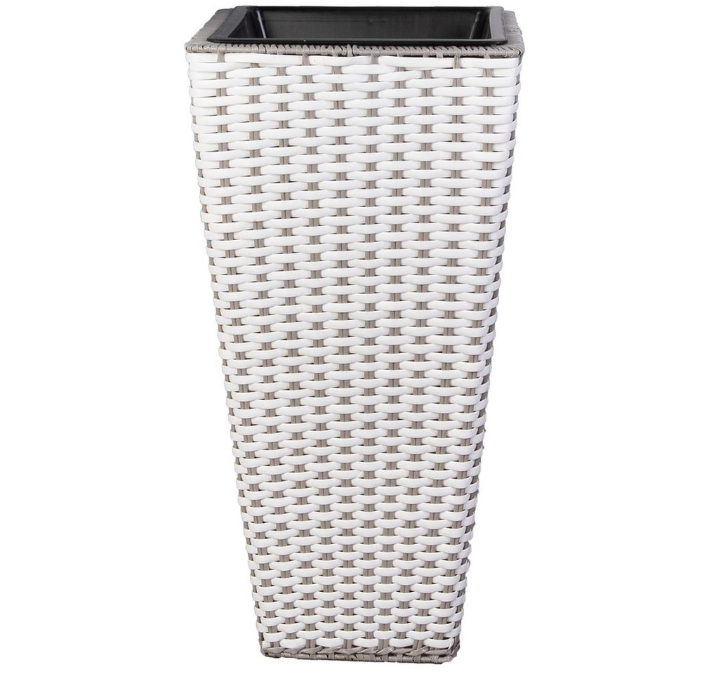 MICA Blumentopf Pflanzsäule - weiß - Größe M - ca. 28 x 28 x 57 cm MICA Blumentopf Pflanzsäule - weiß - Größe M - ca. 28 x 28 x 57 cm von MICA