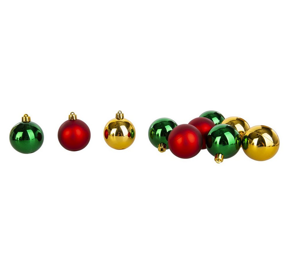 MICA Christbaumschmuck Christbaumkugeln - bruchfest - rot/grün/gold - ca. 5 cm - 20 Stück MICA Christbaumschmuck Christbaumkugeln - bruchfest - rot/grün/gold - ca. 5 cm - 20 Stück von MICA