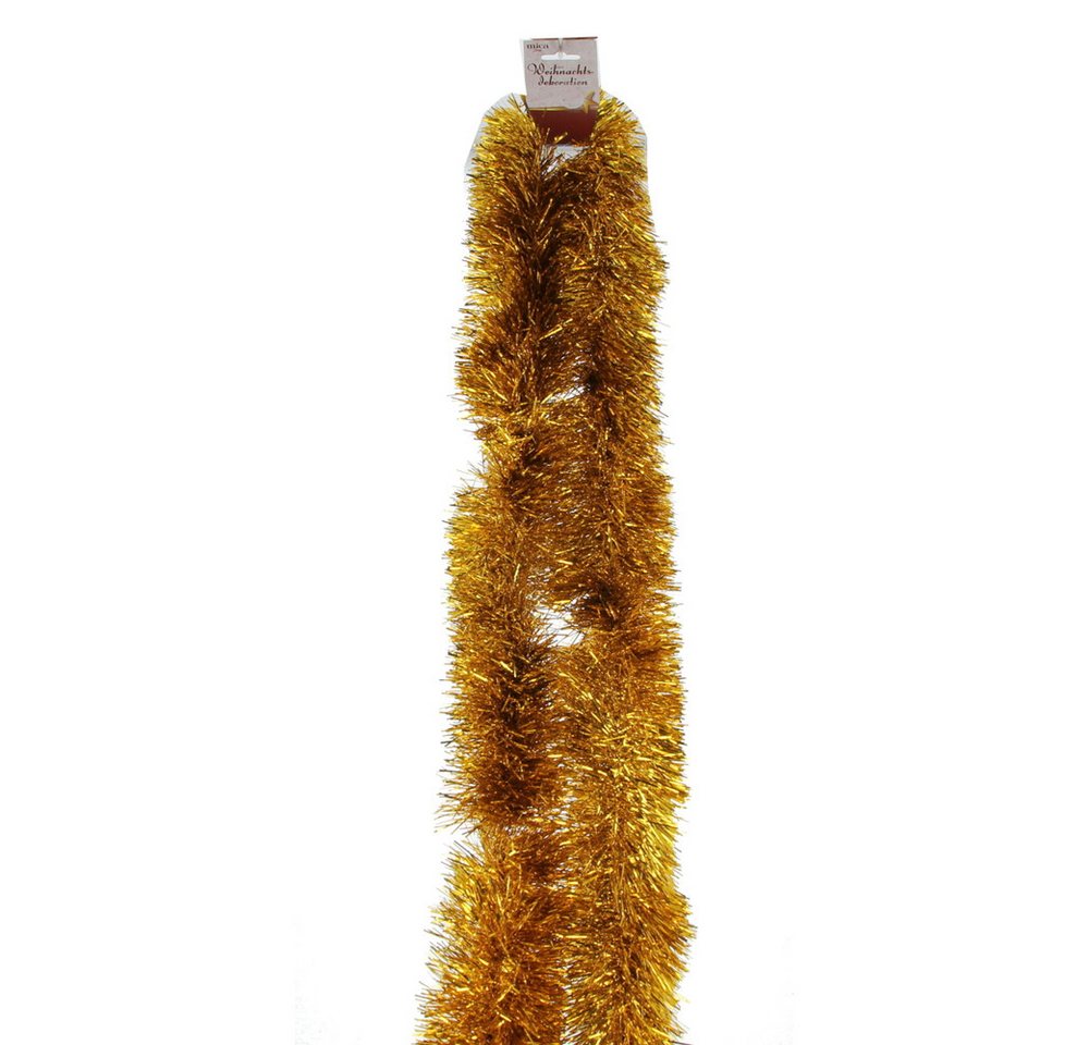MICA Christbaumschmuck Lamettagirlande gold - ca. 10 x 200 cm MICA Christbaumschmuck Lamettagirlande gold - ca. 10 x 200 cm von MICA