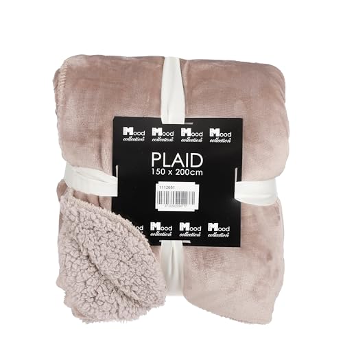 MICA Decorations Mardy Plaid – L 200 x H 150 cm – Polyester – Beige von MICA