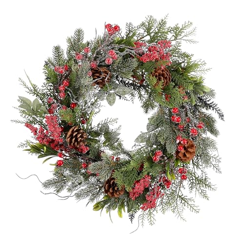MICA Decorations Randell Weihnachtskranz - Ø50 cm - Rot MICA Decorations Randell Weihnachtskranz - Ø50 cm - Rot von MICA