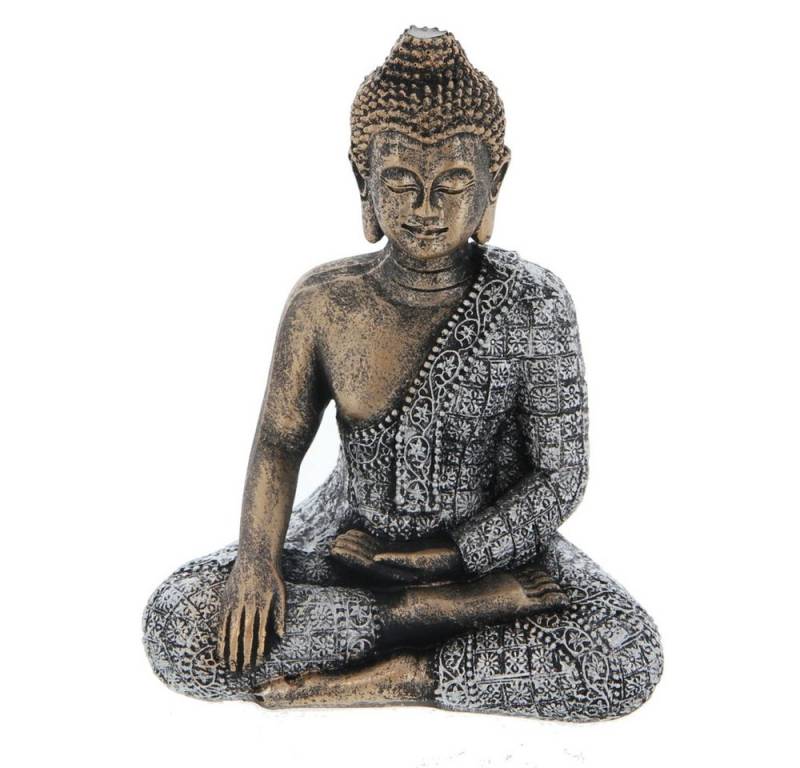 MICA Dekofigur Buddha - aus Polyresin - ca. 9,5 x 6 x 13,5 cm von MICA