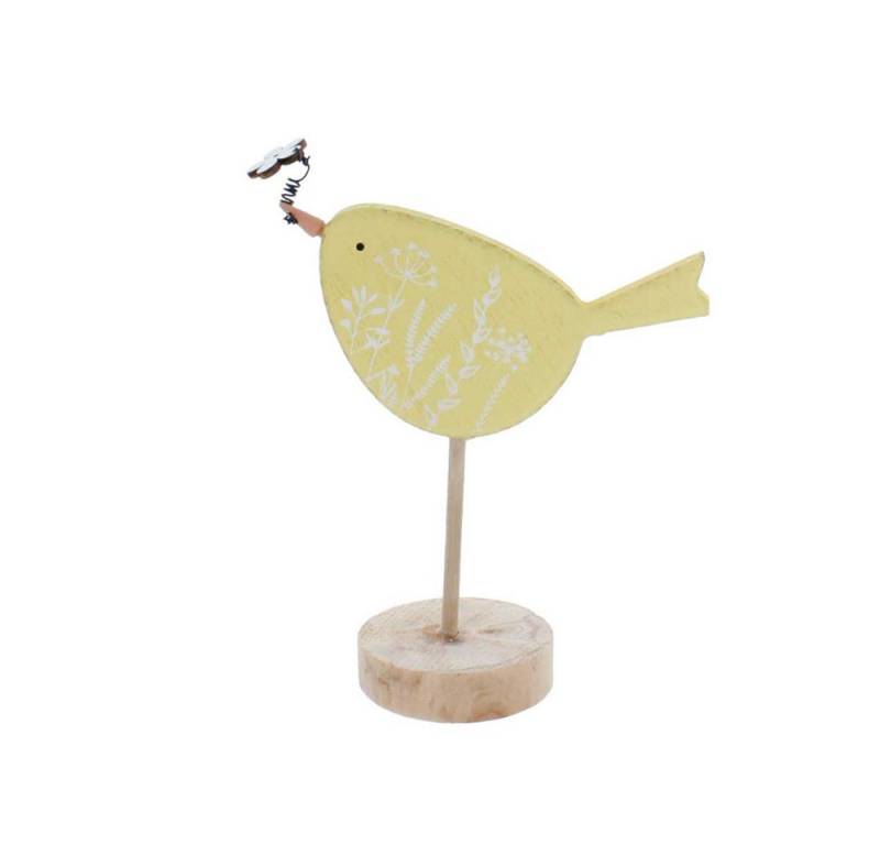 MICA Dekofigur Standdeko - Vogel - Holz - ca. 13 x 6 x 15,5 cm - 1 Stück von MICA