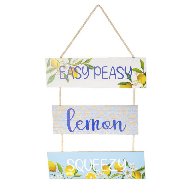 MICA Dekohänger Dekoanhänger Schild - Holz - ca. 30 x 0,6 x 51 cm von MICA