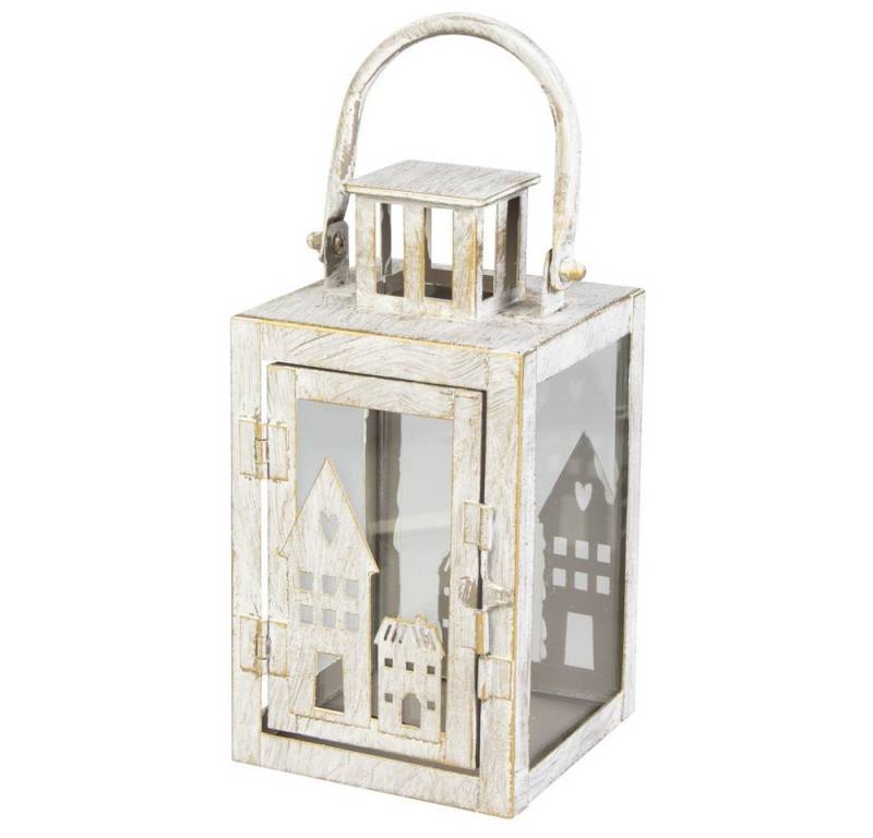 MICA Dekolicht Laterne mit Häusern - grau - ca. 10 x 10,5 x 19,5 cm MICA Dekolicht Laterne mit Häusern - grau - ca. 10 x 10,5 x 19,5 cm von MICA