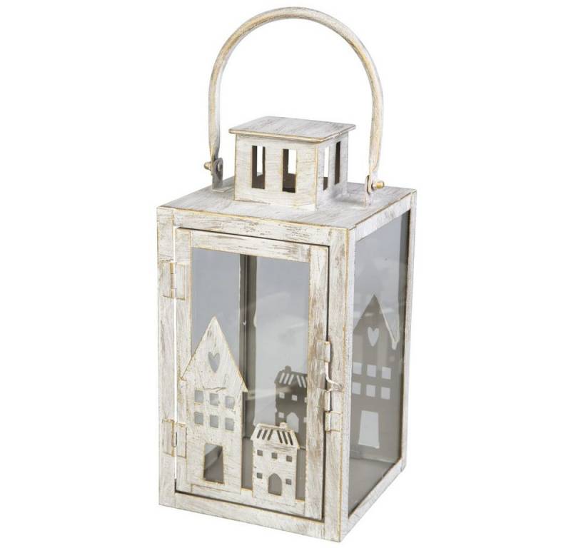 MICA Dekolicht Laterne mit Häusern - grau - ca. 14 x 14,5 x 27 cm MICA Dekolicht Laterne mit Häusern - grau - ca. 14 x 14,5 x 27 cm von MICA