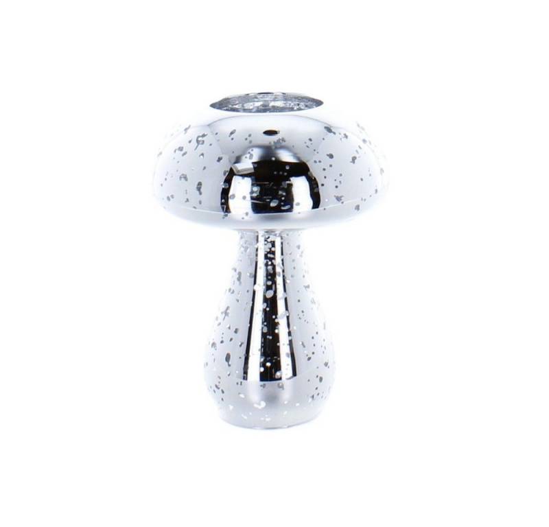 MICA Dekolicht Teelichthalter Pilz - silber - ca. 9 x 11,5 cm MICA Dekolicht Teelichthalter Pilz - silber - ca. 9 x 11,5 cm von MICA