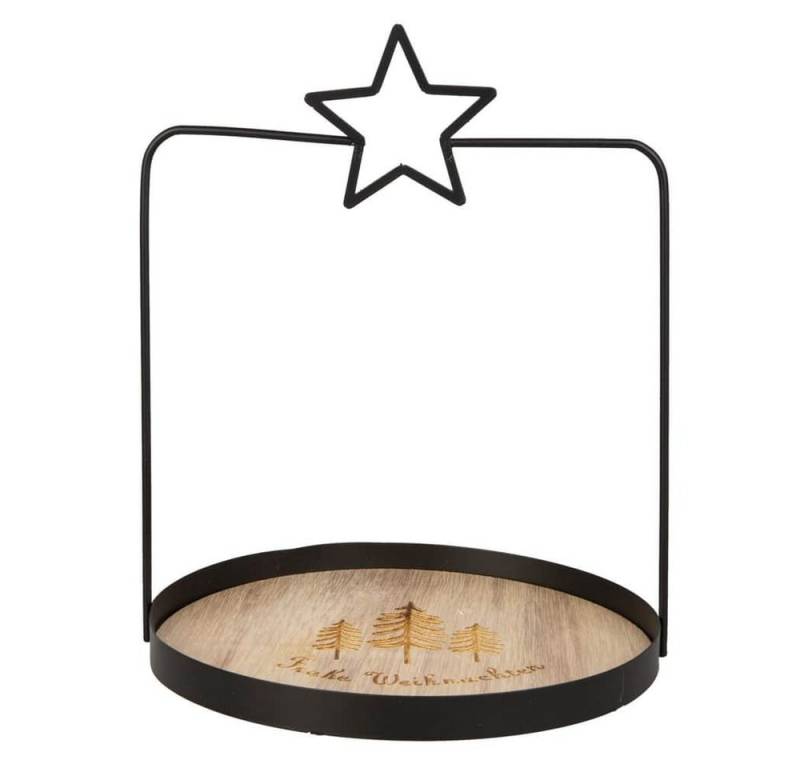 MICA Dekotablett Dekotablett - Frohe Weihnachten - braun/schwarz - ca. 22,5 x 22 x 27 c MICA Dekotablett Dekotablett - Frohe Weihnachten - braun/schwarz - ca. 22,5 x 22 x 27 c von MICA