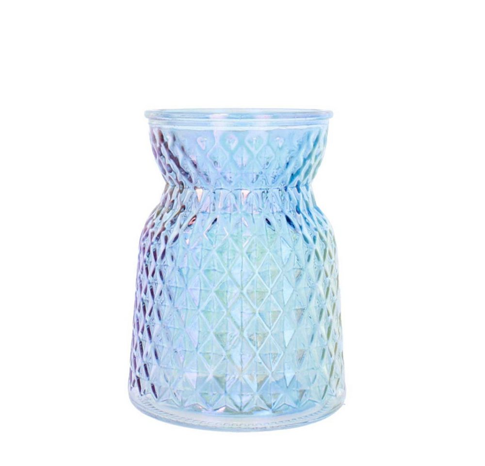 MICA Dekovase Vase Flasche irisierend - blau - ca. 10 x 13,5 cm MICA Dekovase Vase Flasche irisierend - blau - ca. 10 x 13,5 cm von MICA