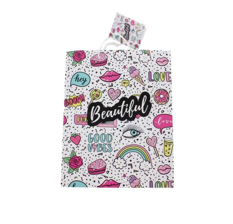 MICA Geschenkbox Geschenktasche - Beautiful - Maße ca. 17,8 x 9,8 x 22,9 cm von MICA