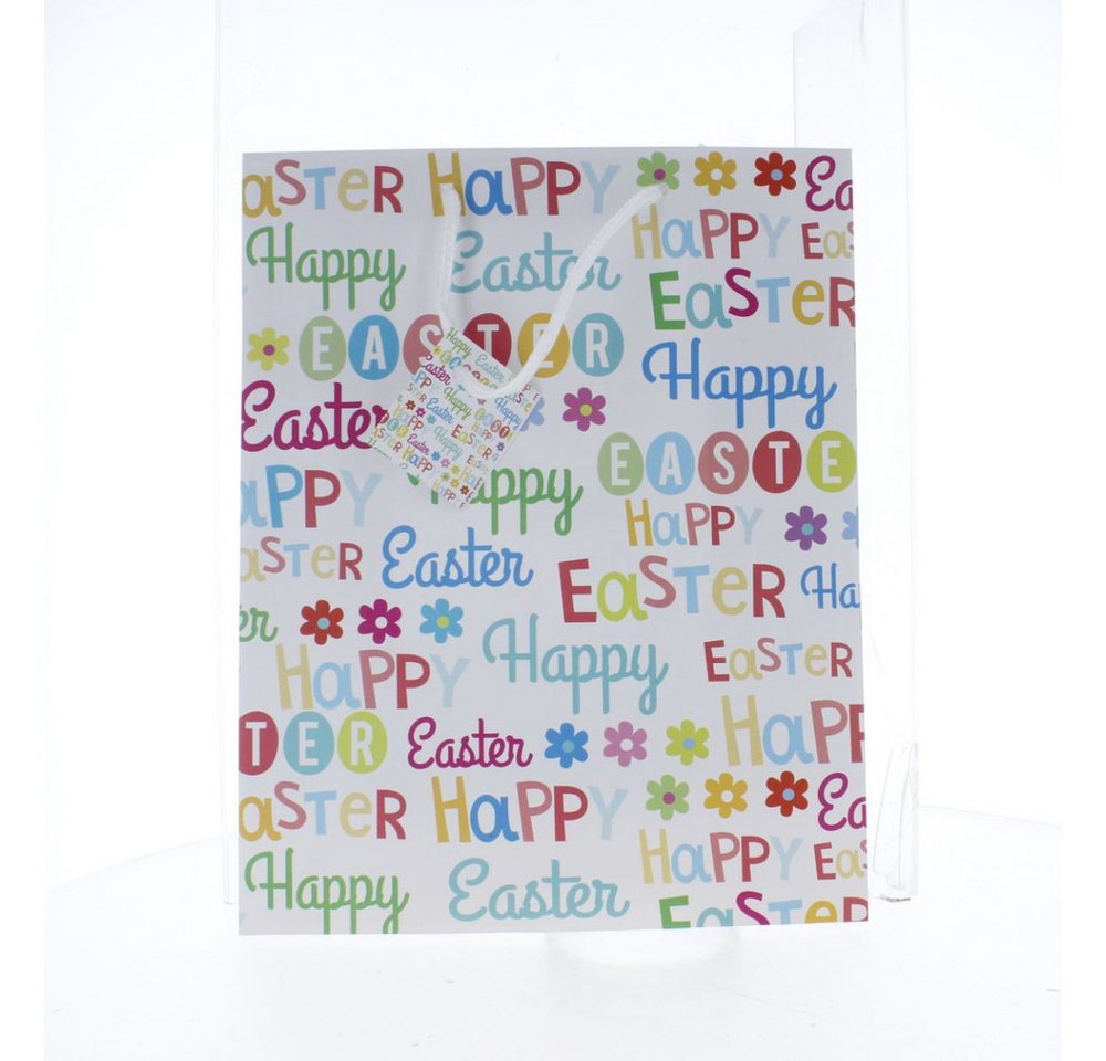 MICA Geschenkbox Geschenktasche Happy Easter - ca. 26 x 12,5 x 32 cm von MICA