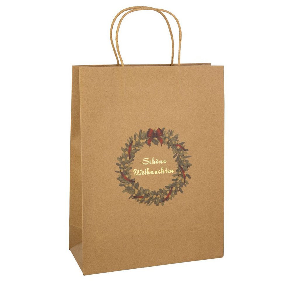 MICA Geschenkbox Geschenktasche - Schöne Weihnachten - ca. 25 x 11 x 33 cm - 1 Stück von MICA