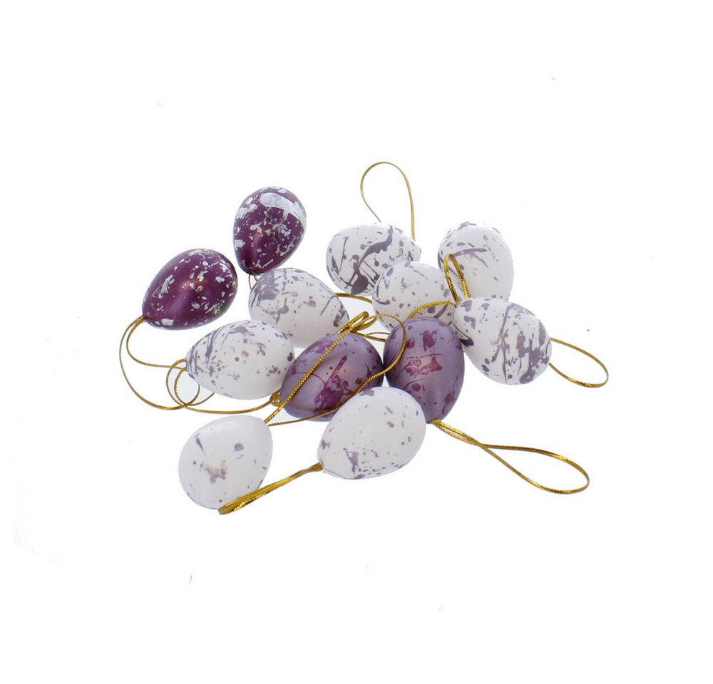 MICA Hängedekoration Ostereier zum Hängen - ca. 4 x 2,5 cm - 12 Stück - 1 Set MICA Hängedekoration Ostereier zum Hängen - ca. 4 x 2,5 cm - 12 Stück - 1 Set von MICA