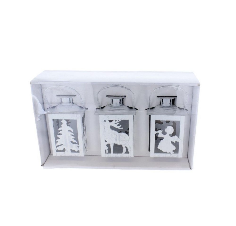 MICA Laterne Laternen 3er Set - Tanne/Elch/Engel - ca. 7,5 x 7,5 x 11 cm MICA Laterne Laternen 3er Set - Tanne/Elch/Engel - ca. 7,5 x 7,5 x 11 cm von MICA