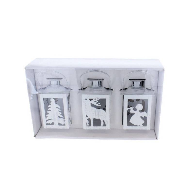 MICA Laterne Laternen 3er Set - Tanne/Elch/Engel - ca. 7,5 x 7,5 x 11 cm MICA Laterne Laternen 3er Set - Tanne/Elch/Engel - ca. 7,5 x 7,5 x 11 cm von MICA