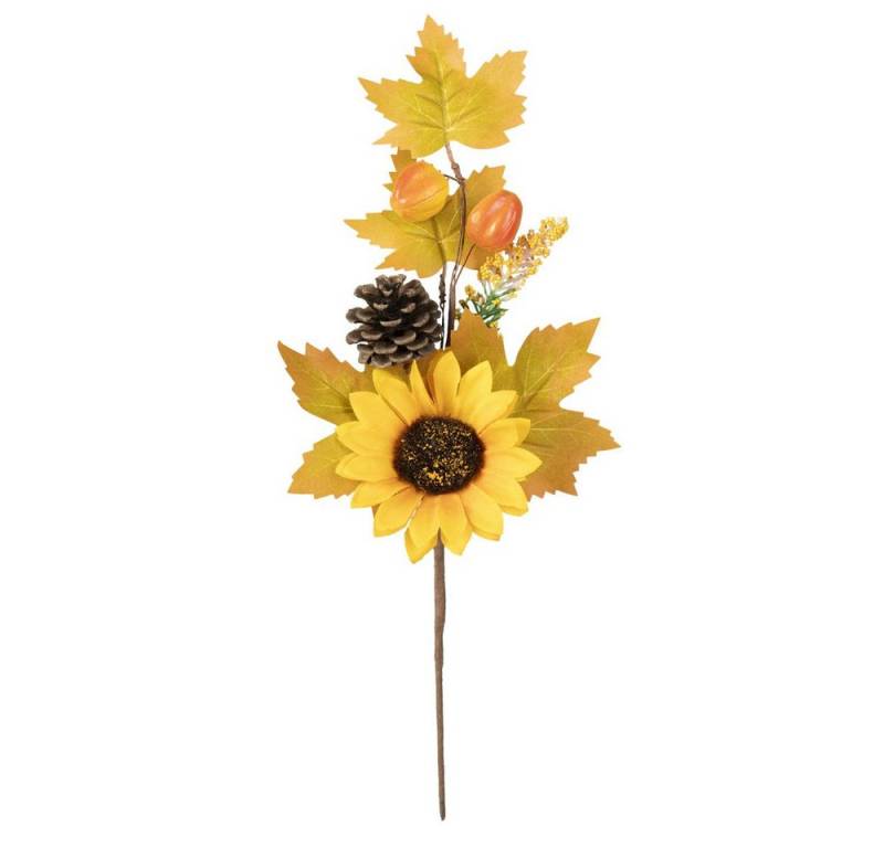 MICA Pflanzkübel Herbst-Kunstblumenzweig - ca. 34 cm von MICA