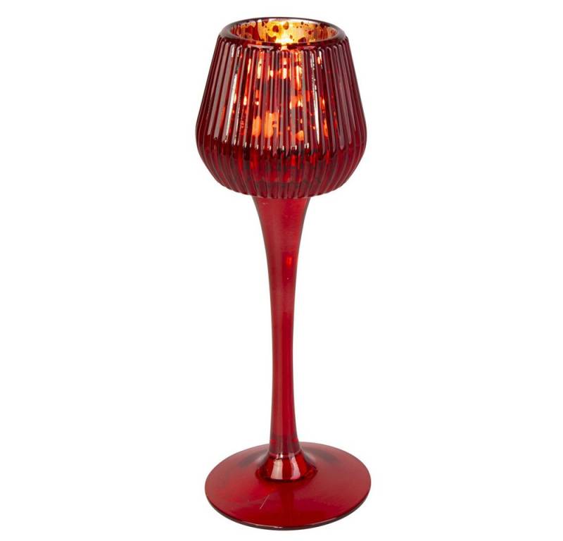 MICA Teelichthalter Kerzenhalter rot - ca. 21 cm MICA Teelichthalter Kerzenhalter rot - ca. 21 cm von MICA