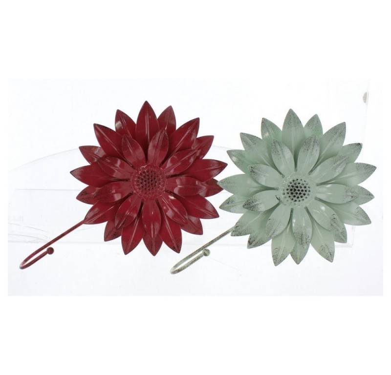 MICA Wanddekoobjekt Wanddeko Blume - ca. 17 x 5 x 24,5 cm - 1 Stück von MICA