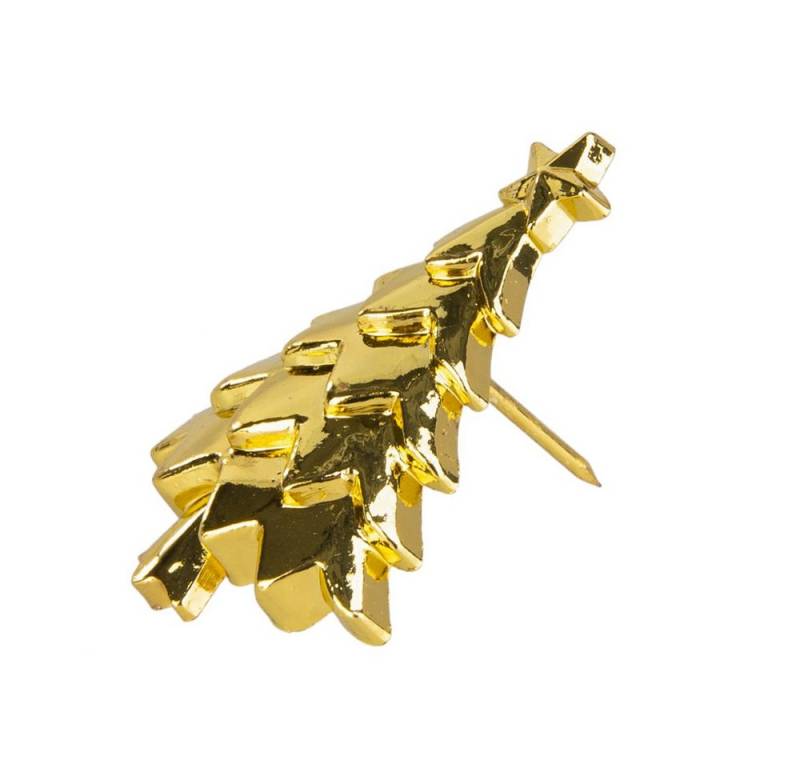 MICA Weihnachtsfigur Deko-Pin Weihnachten - gold oder silber - ca. 4 x 3 x 5,5 cm - 1 Stück MICA Weihnachtsfigur Deko-Pin Weihnachten - gold oder silber - ca. 4 x 3 x 5,5 cm - 1 Stück von MICA