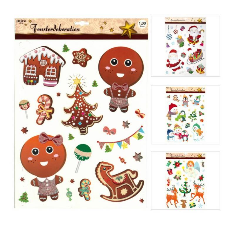 MICA Weihnachtsfigur Fensterbild - Weihnachten - 1 Bogen MICA Weihnachtsfigur Fensterbild - Weihnachten - 1 Bogen von MICA