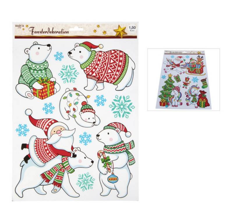 MICA Weihnachtsfigur Fensterbilder - Weihnachten - 1 Bogen MICA Weihnachtsfigur Fensterbilder - Weihnachten - 1 Bogen von MICA