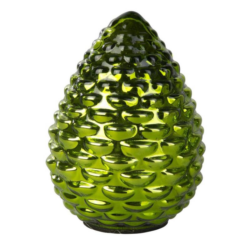 MICA Weihnachtsfigur Glas-Tannenzapfen - glänzend grün - ca. 16 x 12 cm MICA Weihnachtsfigur Glas-Tannenzapfen - glänzend grün - ca. 16 x 12 cm von MICA