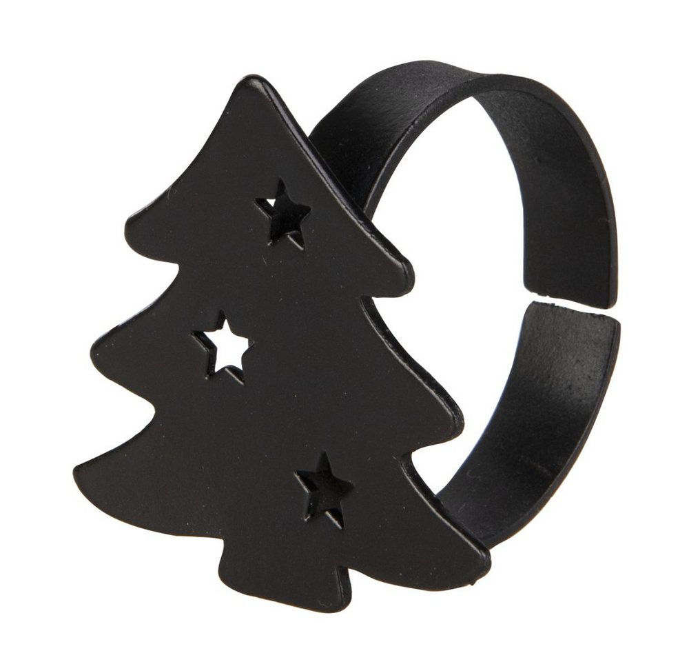 MICA Weihnachtsfigur Serviettenring - Weihnachten - schwarz - ca. 4,5 x 4,5 cm MICA Weihnachtsfigur Serviettenring - Weihnachten - schwarz - ca. 4,5 x 4,5 cm von MICA