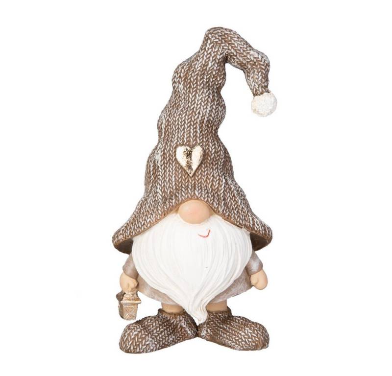 MICA Weihnachtsfigur Wichtel stehend mit Laterne oder Baum - ca. 9 x 6,5 x 18 cm - 1 Stück von MICA