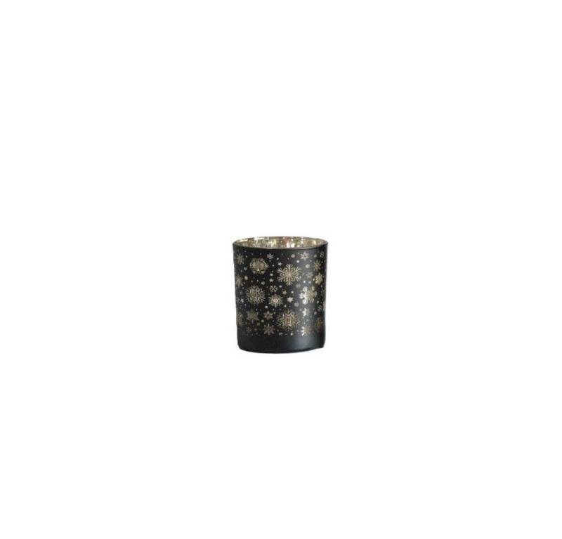 MICA Windlicht Windlicht - Schneeflocke schwarz - ca. 10 x 12,5 cm MICA Windlicht Windlicht - Schneeflocke schwarz - ca. 10 x 12,5 cm von MICA