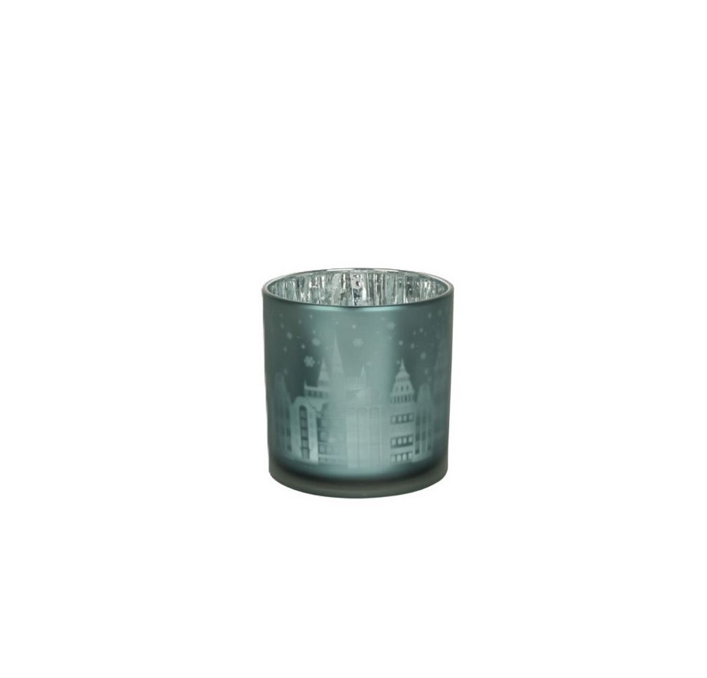 MICA Windlicht Windlicht - Stadt blau - ca. 9 x 10 cm MICA Windlicht Windlicht - Stadt blau - ca. 9 x 10 cm von MICA